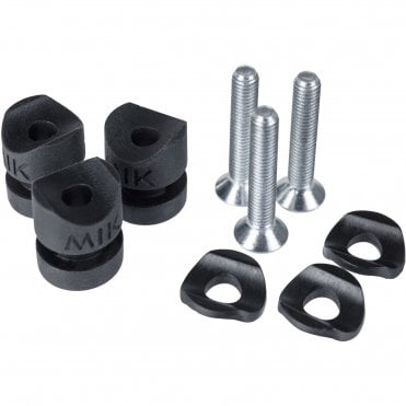 MIK SIDE  studs  set of 3 pieces  black