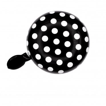 Ding Dong Polka Dot Black Bell