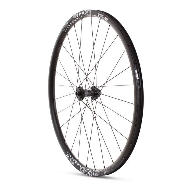 M Part Wheels Gravel Front Wheel DT 370 CL Hub TA 100x12mm  G 540 Rim TLR black 650B
