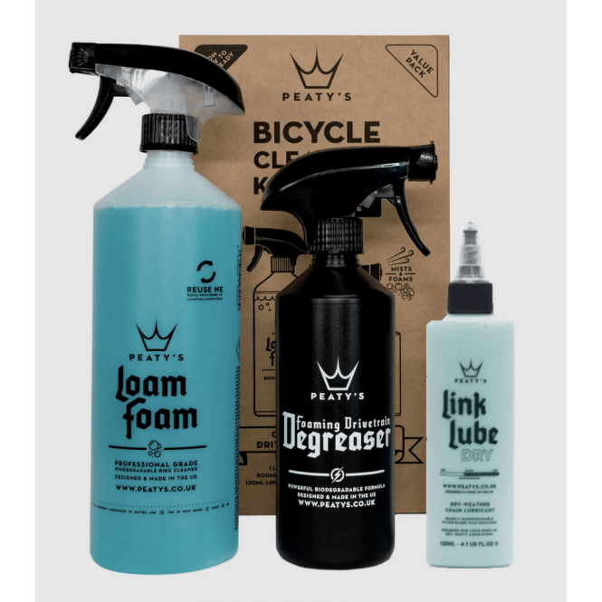 Peatys Wash Degrease Lubricate Bicycle Cleaning Kit (Dry)