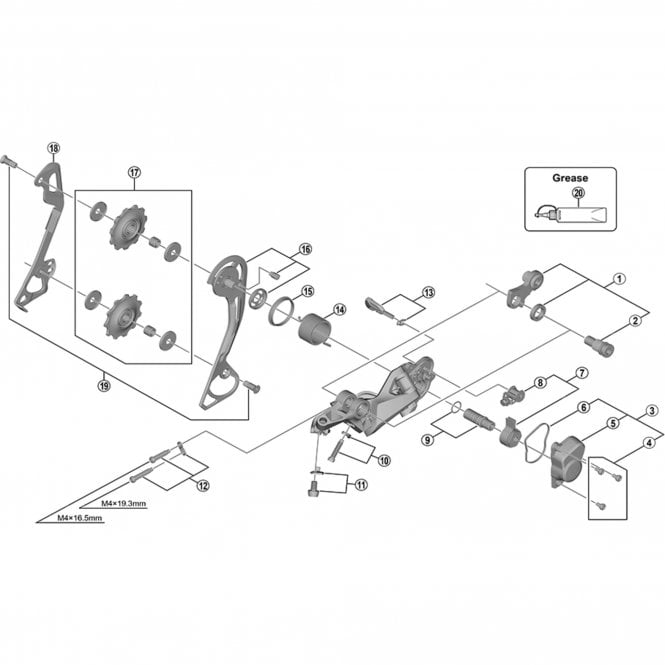 Shimano RD-M670 B-axle 2 for direct mount type
